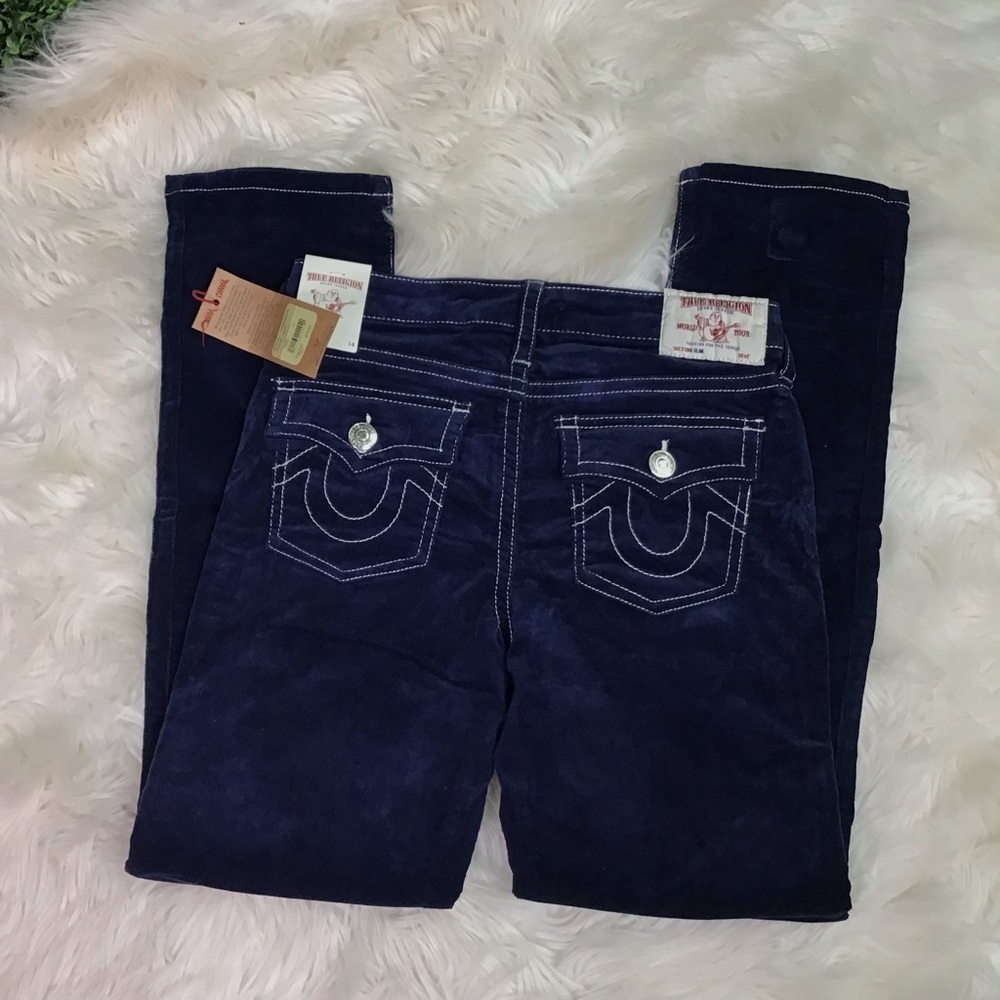 True religion navy corduroy nwt‎